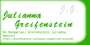 julianna greifenstein business card